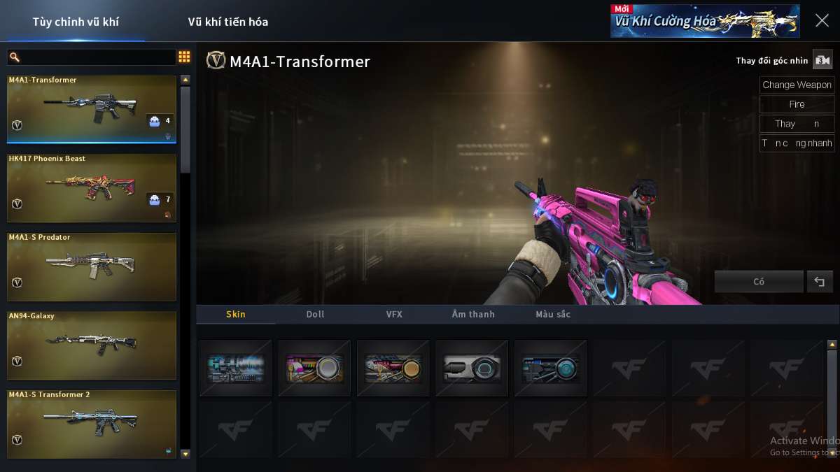 shop acc cf uy tin gia re